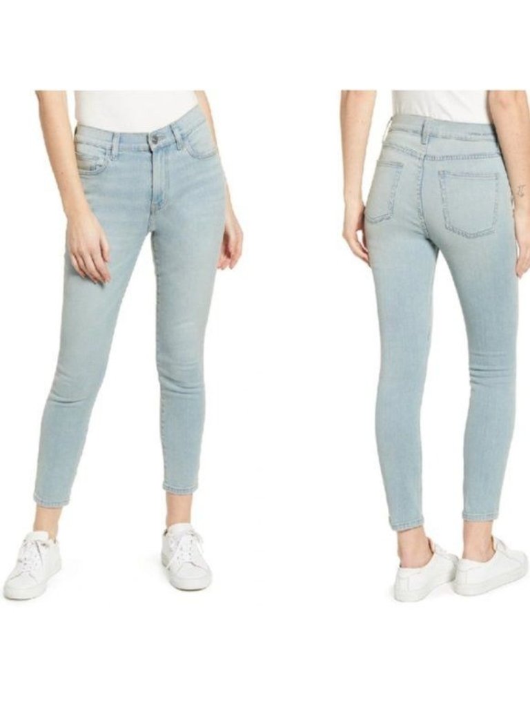 Current/Elliott The High Waist Stiletto In Blue Wave - 27